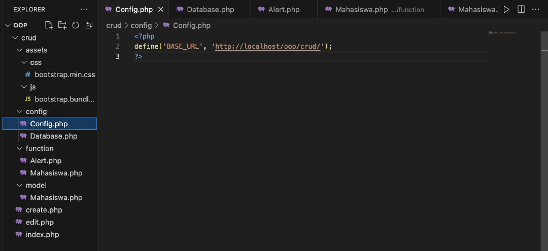 Isi file config.php